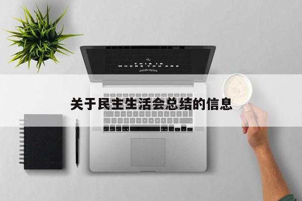 关于民主生活会总结的信息